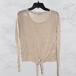 Madewell Modern Tie-Front Sweater Size XS